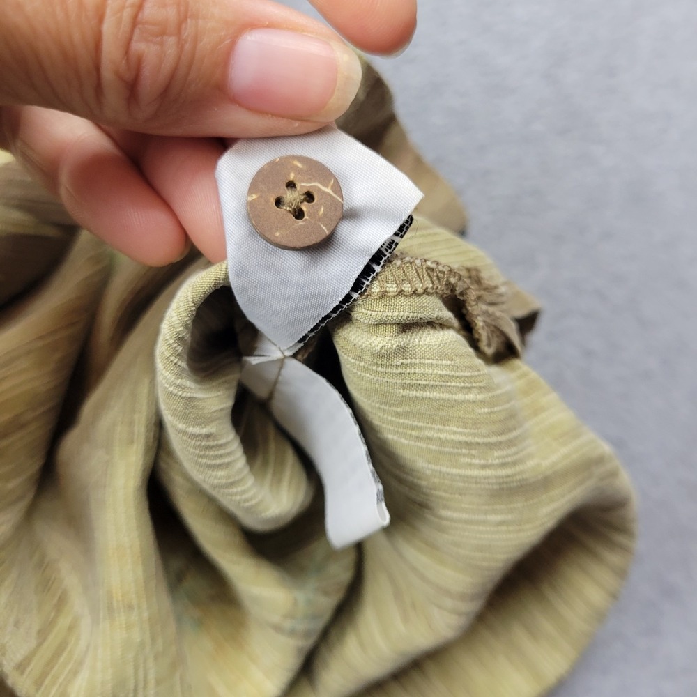 Tommy‎ Bahama Silk Shirt Mens XXL Brown Floral Hawaiian Button Up Beach Casual - Picture 11 of 12